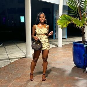 Zara flower Mini Dress